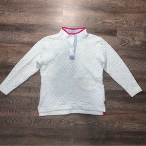 Quilted Skiptide Pullover in Marshmallow by Southern Tide Size Large